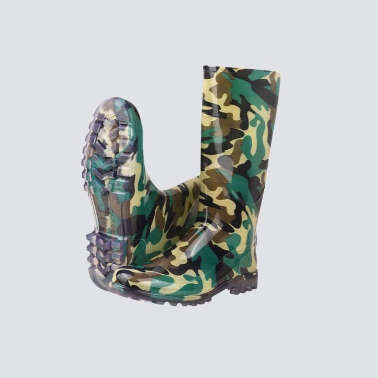 Jungleboot PVC gumboots: Durable PVC, ISO certified. Features anti-skid, heat, oil, and chemical resistance. Ideal for construction safety and comfort.