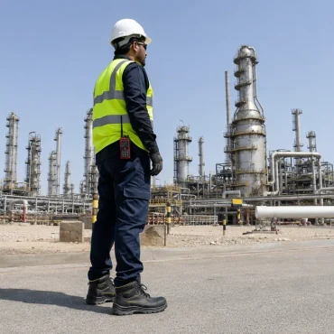 Safety shoes for Saudi Arabia petrochemical workers at Gulf refinery