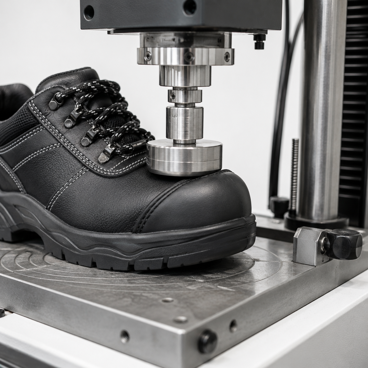 BIS IS:15298 certified safety shoe toe cap impact testing — Indian Bureau of Standards industrial footwear specification