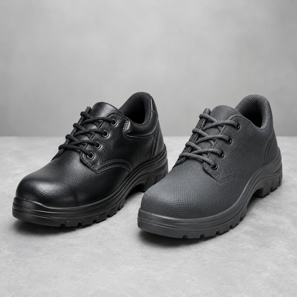 Comparison of PU polyurethane and PVC safety shoes for Indian industrial workers — Indcare by Mittal Safety Works
