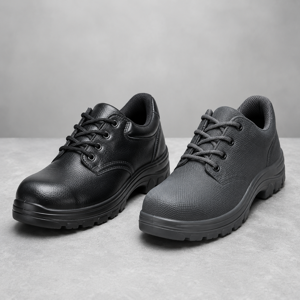 Comparison of PU polyurethane and PVC safety shoes for Indian industrial workers — Indcare by Mittal Safety Works